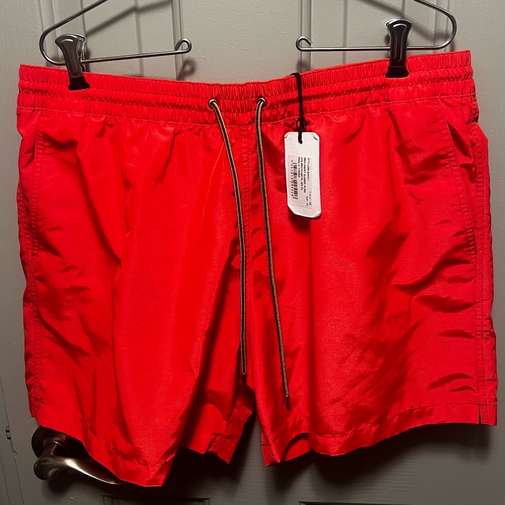 NWT Paul Smith Men’s XL Red Swim Trunks